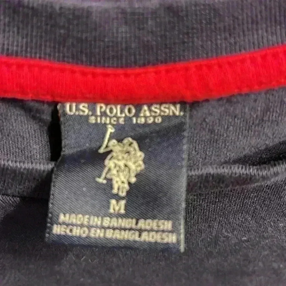 Dark blue long sleeve US Polo Association shirt size medium, men’s. - Picture 2 of 3